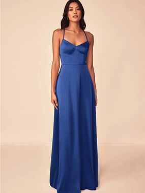 chinese dress ladies ERIN V NECK CAP SLEEVE HIGH LOW MAXI DRESS main image 1